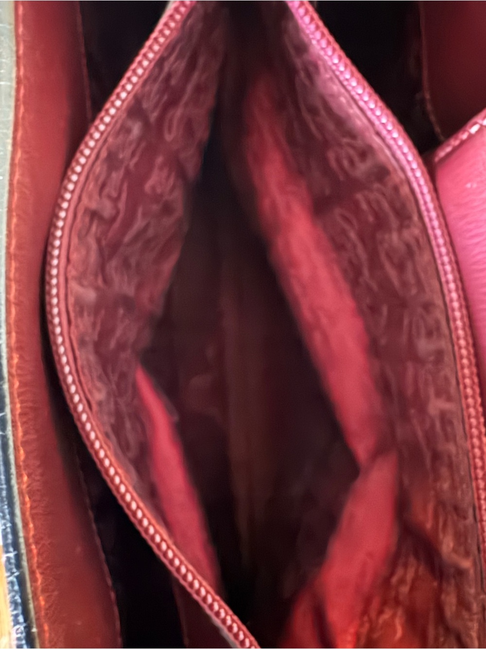Cartier Must de Cartier Vintage Leather Shoulder Bag - Bordeaux Burgundy - Picture 13 of 14